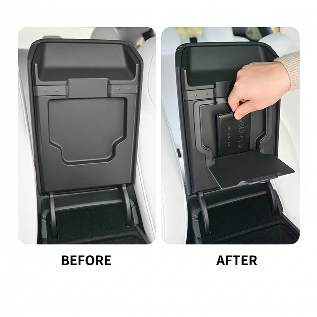 Under-Console Hidden Storage Box