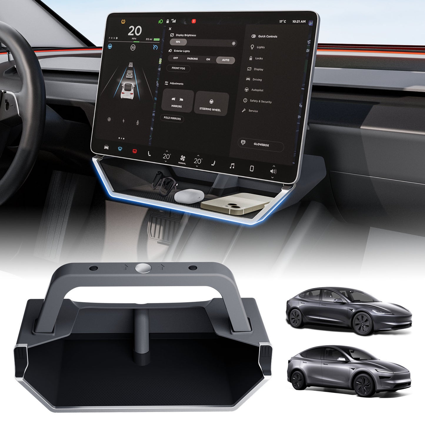 Cyber-Styled Under Display Storage