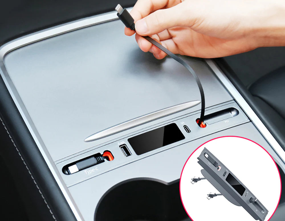 4-in-1 Retractable USB Hub