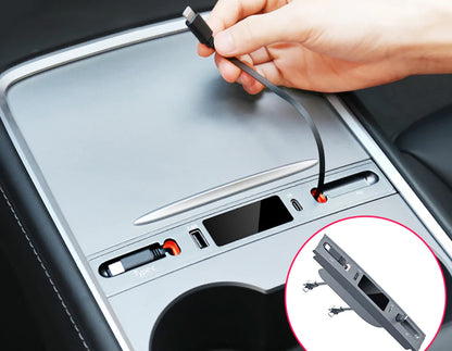 4-in-1 Retractable USB Hub
