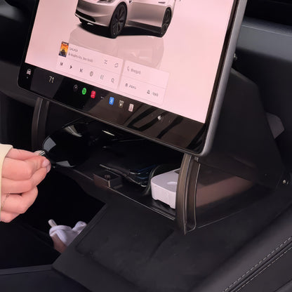 Under-Screen Storage Box for Tesla Model 3 (’17–’24), Model 3 Highland(24+), Model Y (’20–’24), Model Y Juniper (25+)