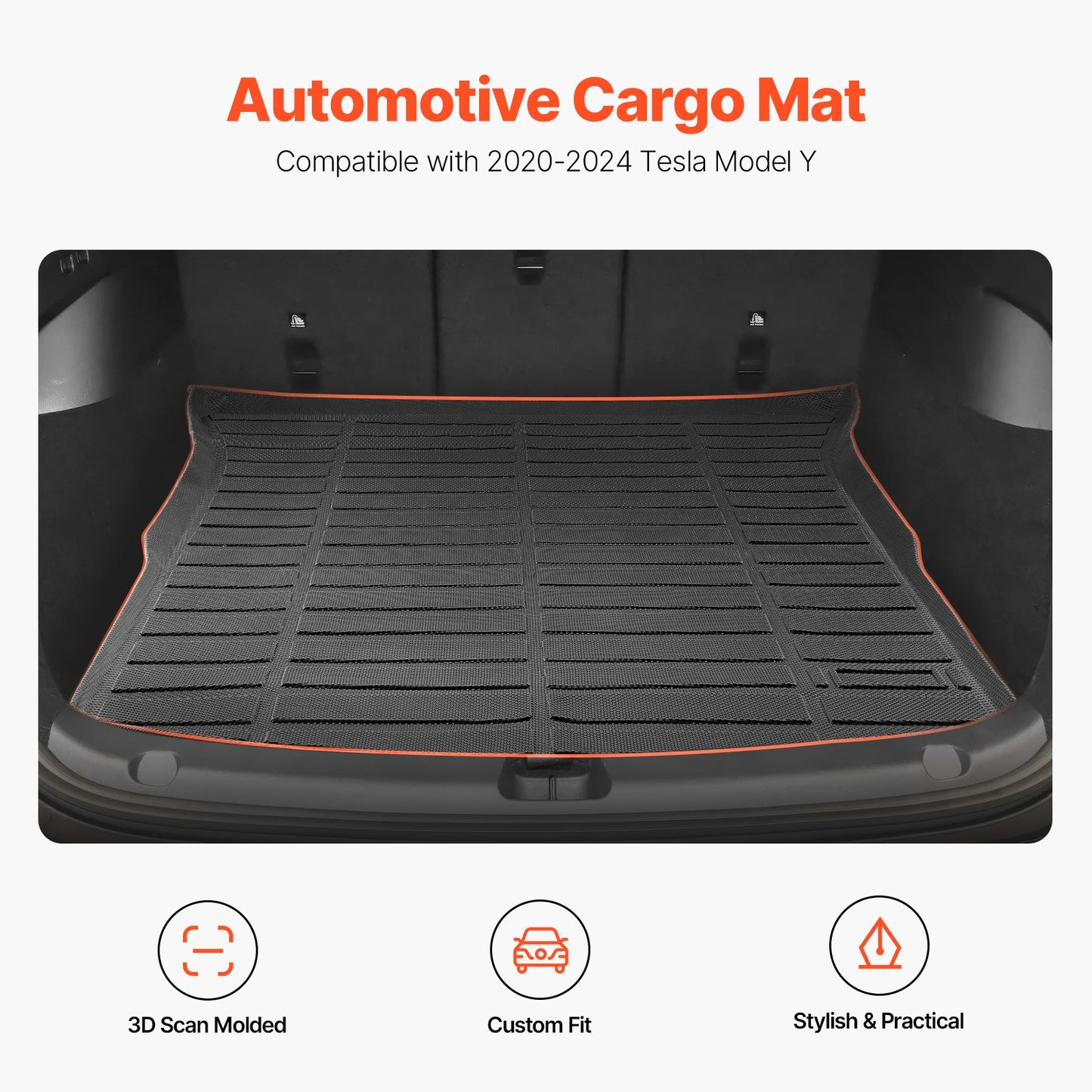 Cargo Mat Compatible With Tesla Model Y 2020-2024