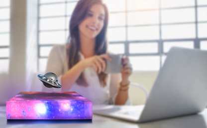Levitating UFO Galaxy Lamp