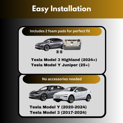Under-Screen Storage Box for Tesla Model 3 (’17–’24), Model 3 Highland(24+), Model Y (’20–’24), Model Y Juniper (25+)