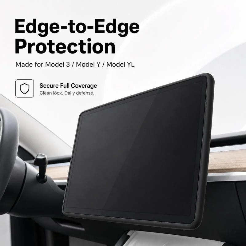 Black screen cover edge-to-edge protection