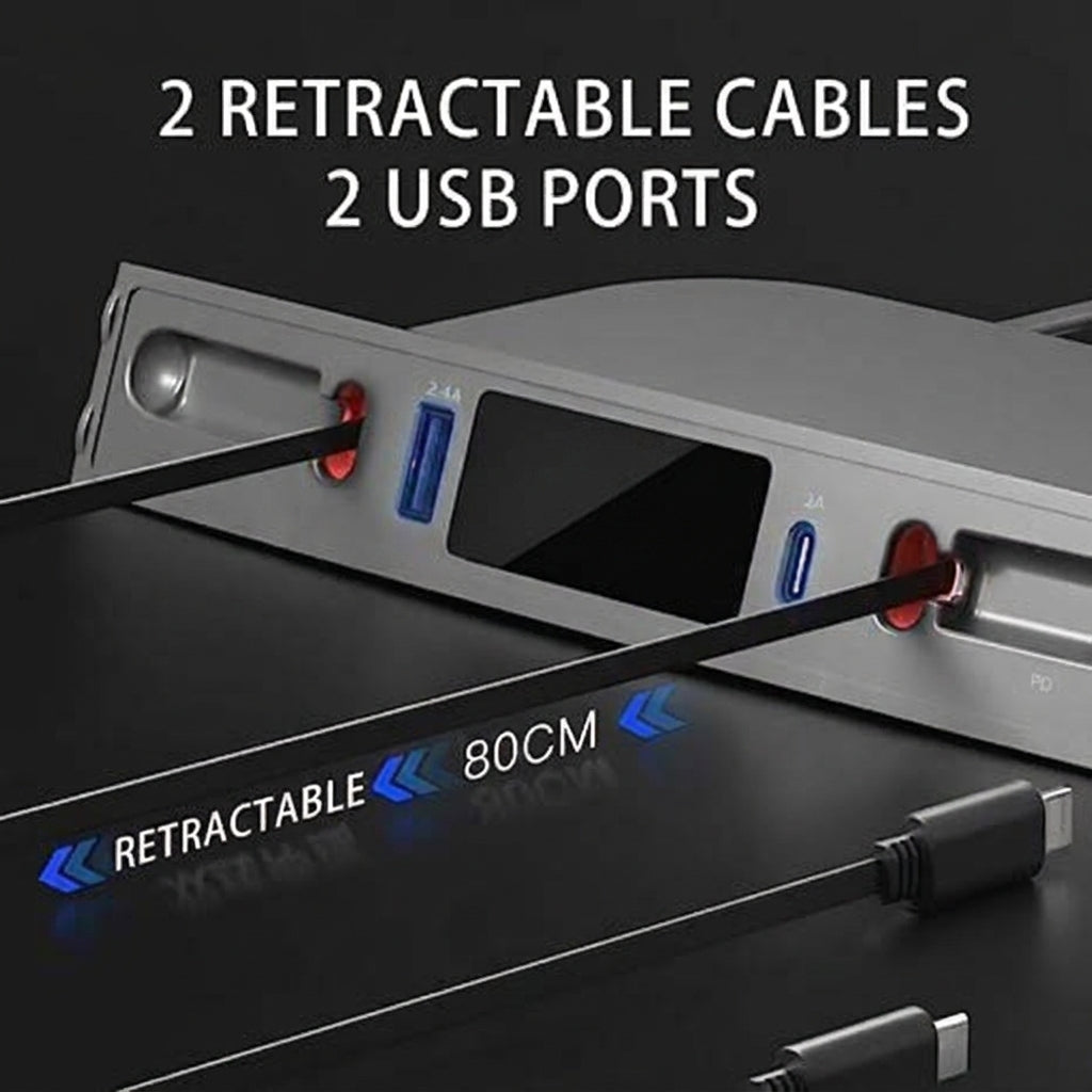 4-in-1 Retractable USB Hub