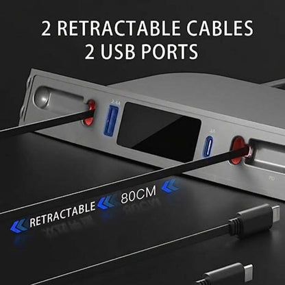 4-in-1 Retractable USB Hub