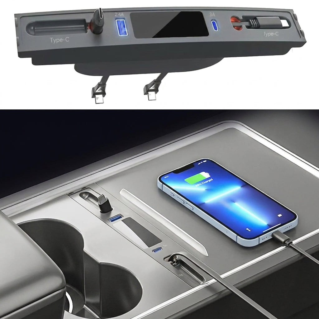 4-in-1 Retractable USB Hub