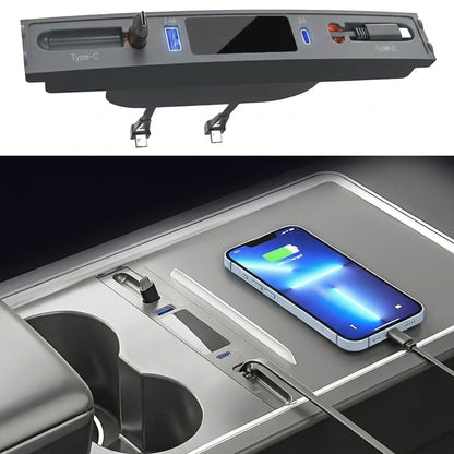 4-in-1 Retractable USB Hub