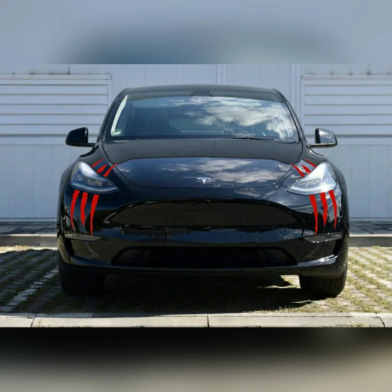 Halloween Claw Scratch Stickers for Tesla