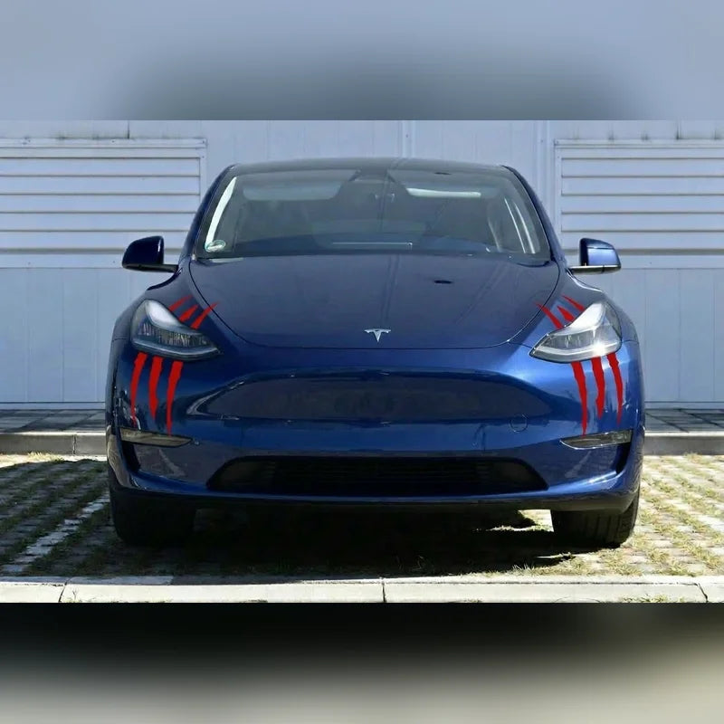Halloween Claw Scratch Stickers for Tesla