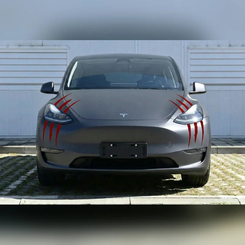 Halloween Claw Scratch Stickers for Tesla