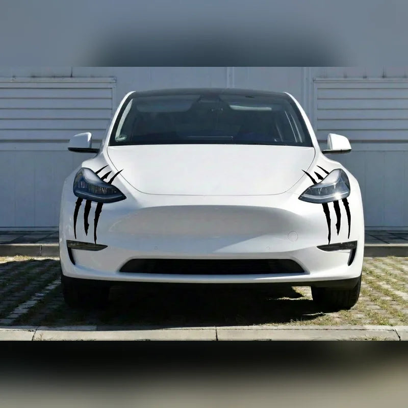 Halloween Claw Scratch Stickers for Tesla