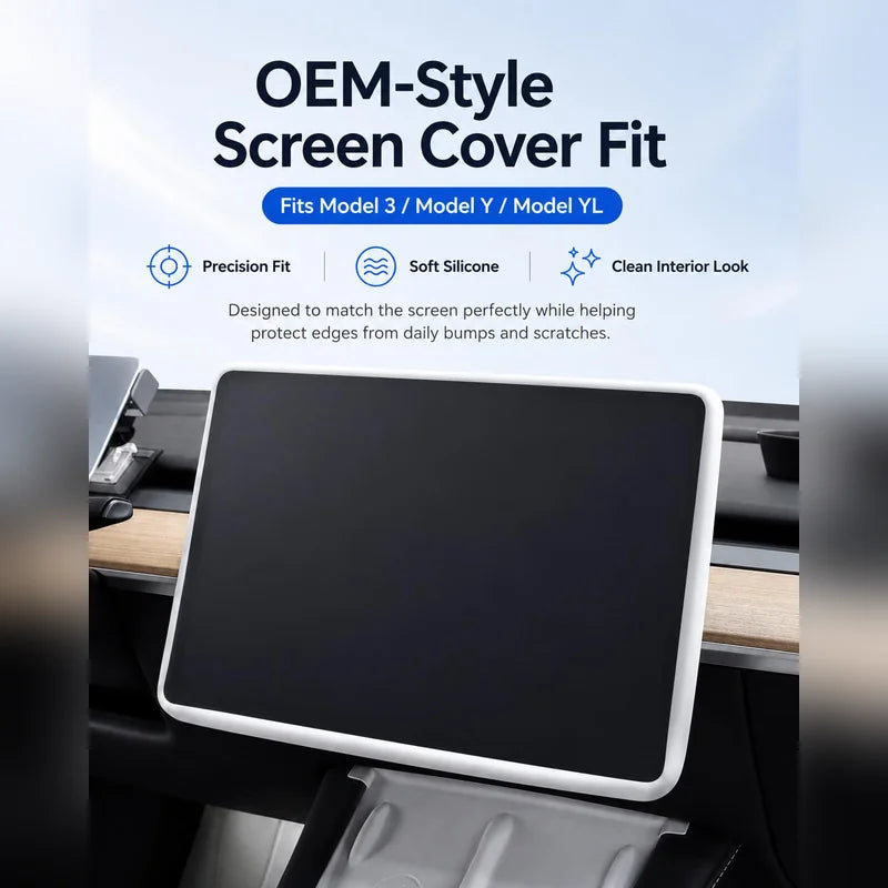 Screen cover fitted to the factory display