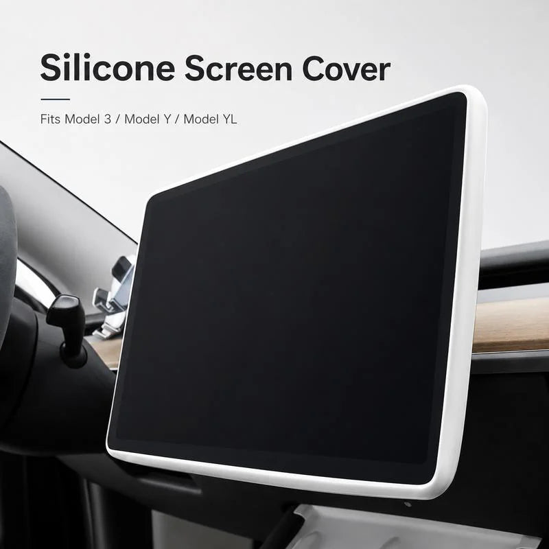 White silicone screen cover close-up